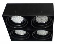 AR111盒燈-無邊框-四燈